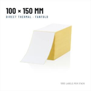 Terminės etiketės 100x150 mm, fanfold, 1000 vnt. - Image 4