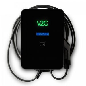 V2C Trydan krovimo stotelė 22kW su ekranu, 3 fazių, Type 2 kabelis (10m), dinaminis balansavimas - Image 2