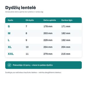 VENNER lateksu dengtos darbo pirštinės EN 388 3131X, raudonos/juodos, 12 porų, dydis M - Image 4