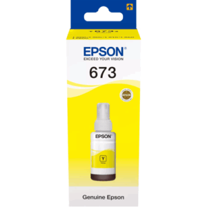 Epson 673Y (C13T67344A) Rašalo papildymo buteliukas, Geltona