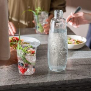 SodaStream DUO (1047205490) 2 Stikliniai buteliai, 1 L, Skaidri/Juoda - Image 3